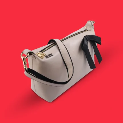 beige leather shoulder bag with bow 1-dhakaleatherexport