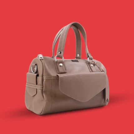 genuine leather handbag in nude beige 3-dhakaleatherexport